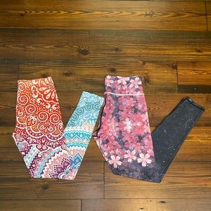 Bundle Multi-Color Leggings; Medium